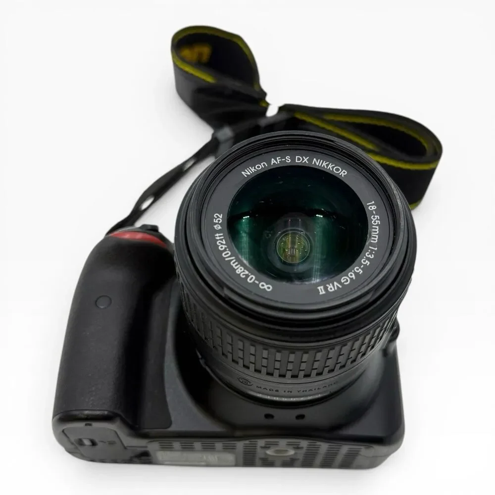 Nikon Nikkor D3300 24.2MP DSLR Camera w/AF-P 18-55mm VR Lens, Memory Card